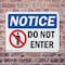 Signmission Do Not Enter OSHA Notice Sign, Plastic, 10in W x 7in L, 2PK OS-2PACK-NS-P-710-L-15437 - alternate 8